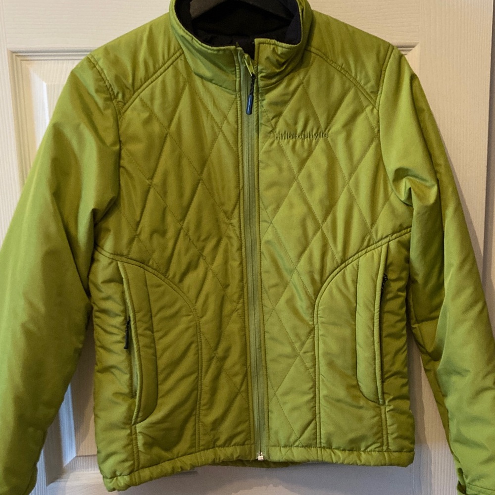 Vintage Chlorophylle women Lime Green Light Puffer Jacket